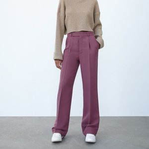 Brand new with tag Zara Full length masculine trousers pink/lilac
